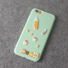 iPhone 5c - TPU DIY 3D Soft Protective Phone Cover Case - Chicken and Pig